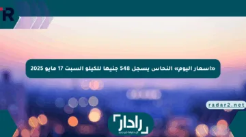 «أسعار اليوم» النحاس يسجل 548 جنيها للكيلو السبت 17 مايو 2025